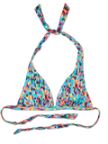 Lustiger Bikinioberteil in Triangelform Buntes Mosaik