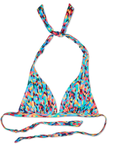 Lustiger Bikinioberteil in Triangelform Buntes Mosaik