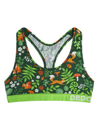 Lustige Damenbralette Waldtiere
