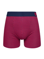 Blau-Rot Gemusterte Boxershorts für Männer