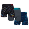 Lustige Boxershorts für Männer 3er-Pack Matheliebhaber