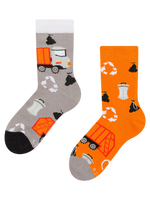 Lustige Kindersocken Müllwagen