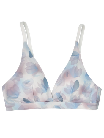 Nahtlose Bralette in Triangelform Morgenblüten