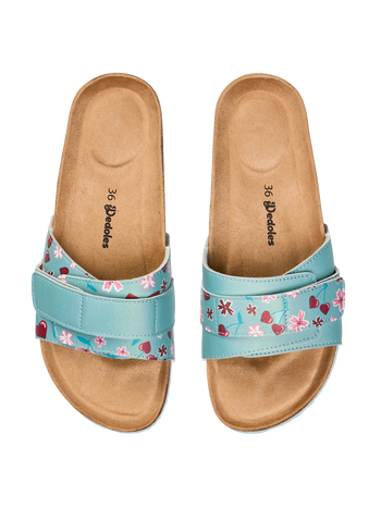 Korkpantoletten für Frauen Kirschenliebe