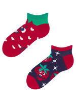 Lustige Knöchelsocken für Kinder Glückliche Erdbeeren