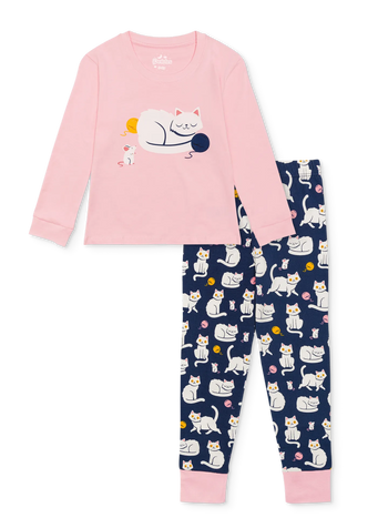 Lustiger Pyjama für Kinder Verspieltes Kätzchen