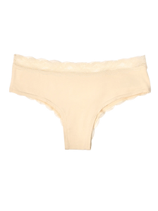 Beige Spitzenhöschen für Frauen