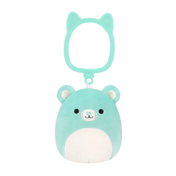 Squishmallows Schlüsselanhänger Belinda die blaugrüne Bärin, 9 cm