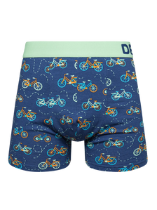 Lustige Boxershorts für Männer Oranges Fahrrad