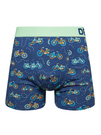Lustige Boxershorts für Männer Oranges Fahrrad