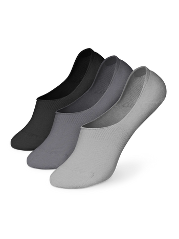 3er-Pack No-Show-Socken aus Baumwolle Klassisch