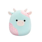 Squishmallows Yamaris die mintfarbene und rosa geblümte Kuh, 20 cm