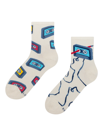 Lustige Crewsocken Musikkassetten