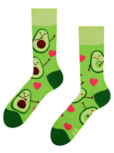 Lustige Socken Avocado-Liebe