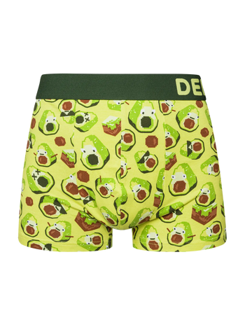Gekürzte Boxershorts für Männer Pixel-Avocado