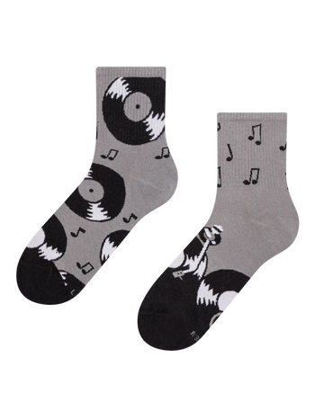Lustige Crewsocken Langspielplatten