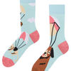 Lustige Socken Fliegende Katzen und Hunde