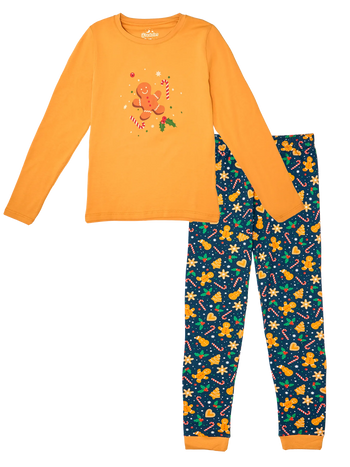 Lustiger Pyjama für Frauen Lebkuchen & Süßigkeiten