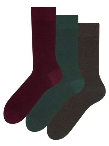3er-Pack Socken aus recycelter Baumwolle Gentleman