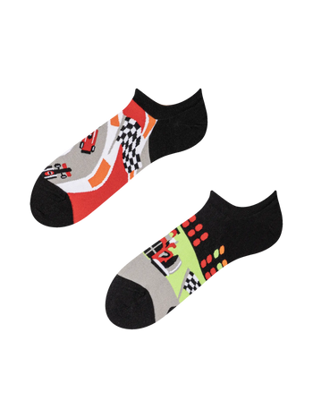 Lustige Sneakersocken Formel-Rennen