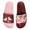 Lustige Pantoletten Vögel und Beeren