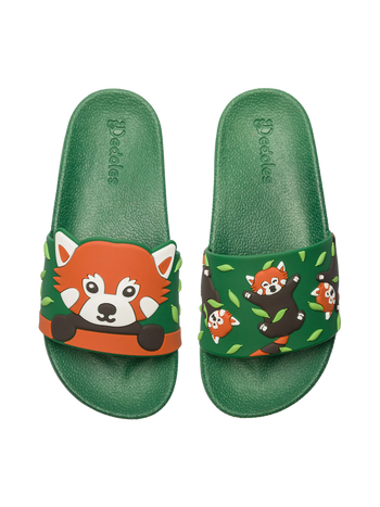 Lustige Pantoletten für Kinder Roter Panda