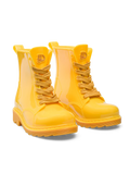Lustige goldgelbe Regenstiefel für Kinder