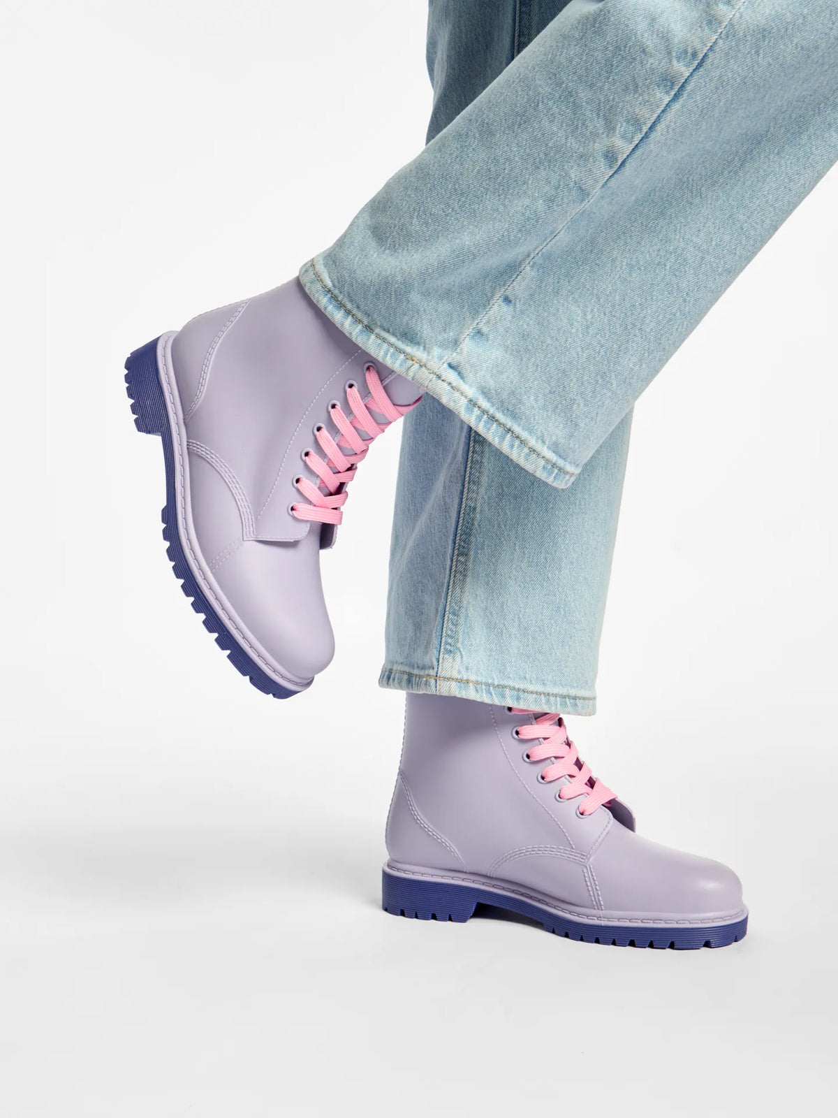 Hellviolette Regenstiefel für Frauen – Dedoles
