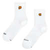 Gerippte Mid-Calf-Socken Gib Gas