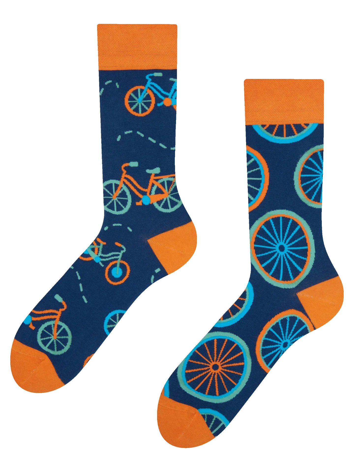 Lustige Socken Oranges Fahrrad – Dedoles