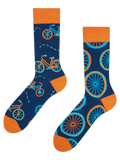 Lustige Socken Oranges Fahrrad