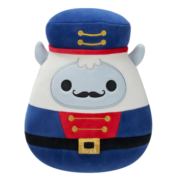 Squishmallows Juri der weiße Yeti im blauen Nussknacker-Outfit, 20 cm