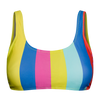 Lustiges sportliches Bikinioberteil Sommerstreifen