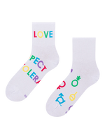 Lustige Crewsocken Liebe und Respekt