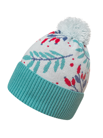 Lustige Beanie Hagebutten im Schnee