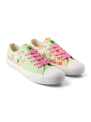 Lustige Canvas-Schuhe Blumengarten