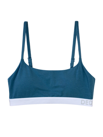 Tief blaugrüne Modal-Damenbralette