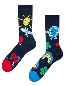 Hohe Socken Liebe auf der ganzen Welt
