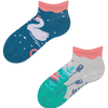 Lustige Knöchelsocken für Kinder Schwäne