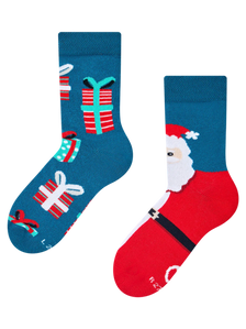 Kindersocken Weihnachtsmann & Geschenke