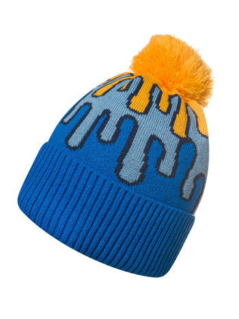 Lustige Beanie Verschüttete Farben