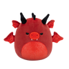 Squishmallows Salami der rote Drache mit wütenden Augen und glitzerndem Bauch, 20 cm