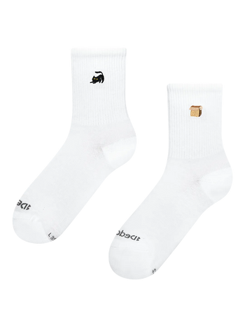 Gerippte Mid-Calf-Socken Purrfect Fit