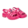 Dunkelrosa Eva Fisherman Sandalen für Damen