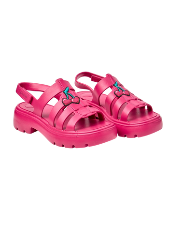 Dunkelrosa Eva Fisherman Sandalen für Damen