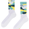 Lustige funktionelle Socken Limette Tarnfarbe