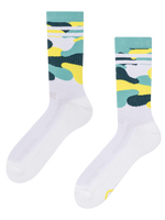 Lustige funktionelle Socken Limette Tarnfarbe
