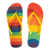 Lustige Flip-Flops Regenbogenstreifen