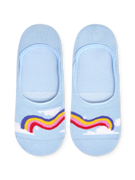Lustige No-Show-Socken Regenbogenhimmel