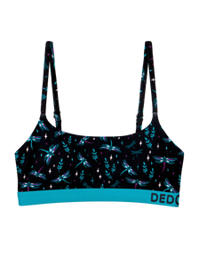 Modal-Damenbralette Libellen in der Nacht